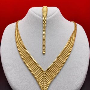 Kaskaden Goldschmuck Set 14 Karat 585 Gelbgold Halskette Armband 19.19g Helvetia Gold Zürich