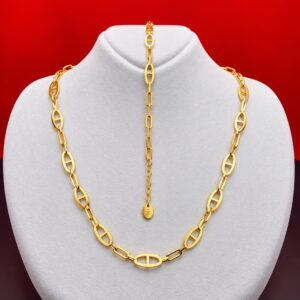 Anker Goldschmuck Set 14 Karat 585 Gelbgold Halskette Armband 8.75g Helvetia Gold Zuerich